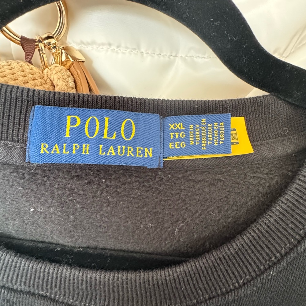 Ralph Lauren Black Sweater with Polo Bear Graphic - Picture 4 of 4